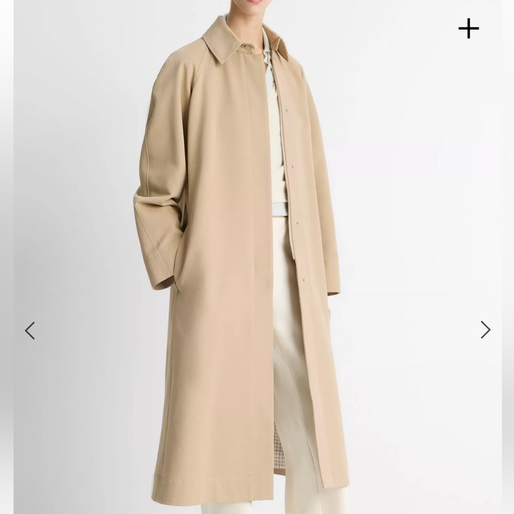 Vince Cotton Utility Trench Coat - Picture 2 of 10